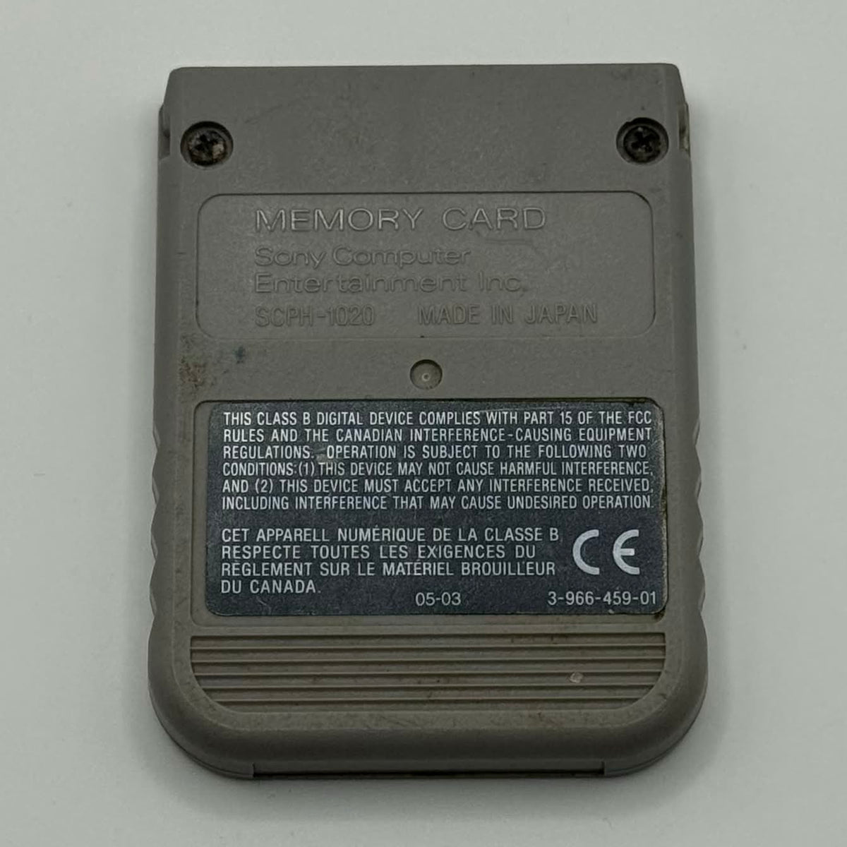 Sony PlayStation 1 PS1 Memory Card SCPH-1020 OEM