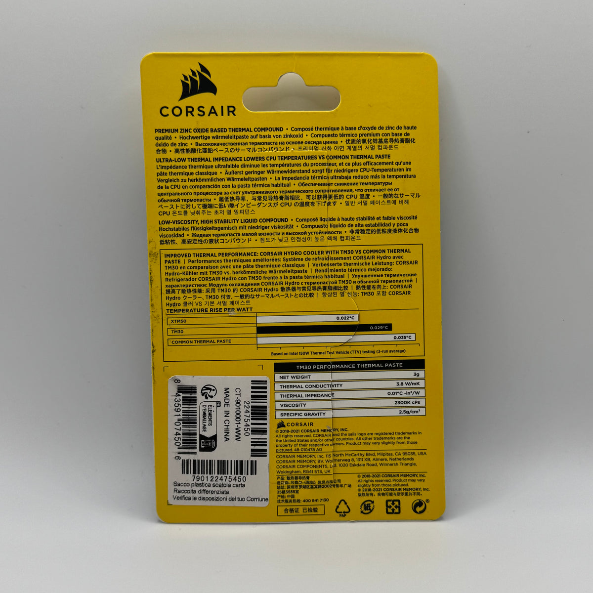 New Corsair TM30 Performance Thermal Paste