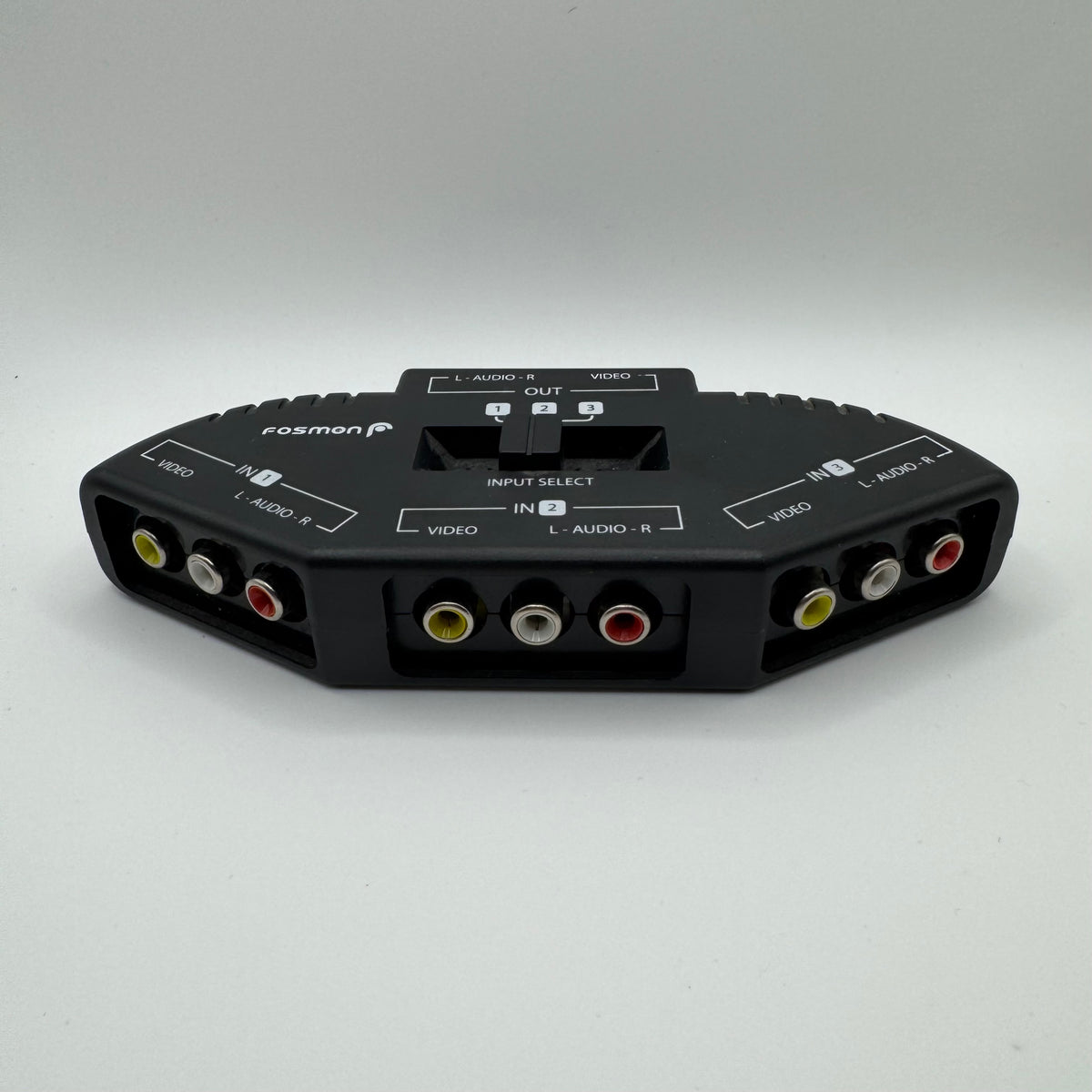Fosmon 3-Way Composite AV Audio Video RCA Splitter