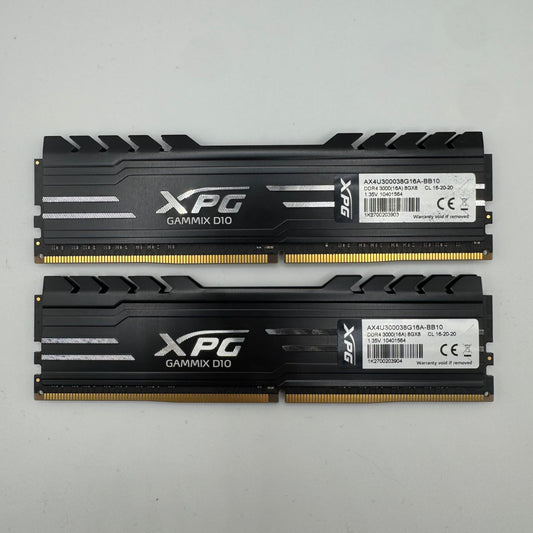 XPG GAMMIX D10 16GB (2x8GB) RAM DDR4 3000MHz AX4U300038G16A-BB10